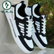 Woodpecker brand men's shoes for spring and autumn 2025 new leather white shoes for men's trendy versatile sports casual shoes 9910 white and gray flagship model 39