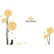 
Creative dandelion TV background wall sticker living room wall decoration bedroom room layout 3d three-dimensional sticker self-adhesive 3294B sky blue extra large