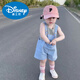 Disney Girls Children's Clothing Denim Consejo de mezclilla Summer NUEVO Estilo Bebé Versión de Corea de Moda Corea de Summer Pantalones Azules 90
