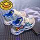 
G.DUCKKIDS little yellow duck 1-15 year old children's hollow breathable mesh shoes for children's lighting sneakers for children's new summer Ultraman shoes Blue single net [summer style] A829 28 Inner length 17.5cm