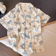 
Aoyou Shark Cat Pajamas Japanese cartoon women's summer thin style internet celebrity student short-sleeved three-piece set home clothes KK-14117 green [high-quality three-piece set] M [Suggested 80-100Jin [Jin equals 0.5 kg]]