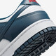 Nike (NIKE) men's shoes Dunk Low Retro white navy, non-slip and wear-resistant, men's low-top lightweight casual shoes DD1391-400 38.5