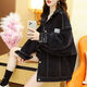 Gu Jianmu Jacket Denim Student Student Korean Chaqueta de primavera de primavera Uniforme de béfo de béfo de viegamiento NUEVO 9926# Blue S [Recomendado 80--100Jin [Jin es igual a 0.5 kg]]