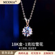 MEXNIA rose gold necklace for women 2025 new light luxury 18k color gold high-end clavicle chain Valentine's Day gift white