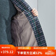 红都冬装新款男士羽绒服獭兔毛领休闲商务系扣款羽绒服外套 咖色 LX9898-2 M 170/88A