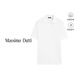 Massimo Dutti discount upgrade 2026 men's simple commuter style pure cotton Polo shirt textured short-sleeved polo shirt 00600155 White M (CN 180/96A) size is too large