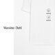 Massimo Dutti discount upgrade 2026 men's simple commuter style pure cotton Polo shirt textured short-sleeved polo shirt 00600155 White M (CN 180/96A) size is too large