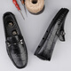 Zapatos de cuero de cuero genuinos zapatos de cuero casuales para hombres zapatos suaves para hombres zapatos de negocios transpirables zapatos de moda para hombres zapatos de cuero británico 9912 negro 38