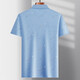 
Hailan special offer daddy suit summer lapel ice silk short-sleeved T-shirt for middle-aged and elderly men thin T-shirt for elderly people half-sleeved ice silk-9851 gray real pocket M 48/165