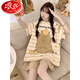 Langsha hellokitty pajamas women's pure cotton 2025 new summer short-sleeved thin style junior high school students fat MM home clothes Z-9922 XXL [recommended 135-155Jin [Jin equals 0.5 kg]] All size