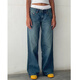 Lee Kids American Retro Low Raise non élastique lavage droit de lavage droit pour les femmes Pantalons féminins de la rue à l'automne