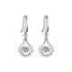 Pt950 platinum earrings female birthday gift light luxury moissanite diamond 18k pure white gold earrings earrings jewelry 2g platinum heart with you earrings