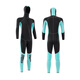 Nitescuba hooded wetsuit for men 3/5/7MM warm winter swimsuit, cold-proof wet surfing suit, snorkeling one-piece wetsuit for women, 3MM plastic puller S (height 150-160CM, weight 45-52KG)