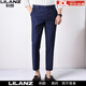 Lilang Herren Neun-Punkte-Hosen 2025 Sommer dünne Stretch Slim Fit 9-Punkte-Hosen ohne bügeln Geschäfte Casual Hosen 9918 Grau 32