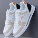 Spider King official website men's shoes 2024 new autumn leather sports and casual board shoes for men's versatile trendy little white trendy shoes learning white black_9905[K] 38