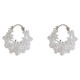 Yingtang Lao Phoenix 2025 New Retro Pearl Hollow Earrings Women's Light Luxury 9999 Sterling Silver Stud Earrings Hollow Flower Basket Ear Buttons Same Style as Lao Fengxiang