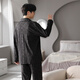 
Cat men pajamas men four seasons pure cotton casual comfortable breathable cardigans for outdoor wear 2XL
