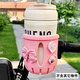 TLXT universal bicycle water bottle holder motorcycle water cup holder cute cartoon storage electric vehicle milk tea holder bicycle cup holder powder large powder knot milk powder hi cup holder
