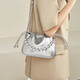 
Golden Fox (FOXER) 2025 new fashion luxury cloud bucket bag shoulder chain crossbody women's bag birthday gift for girlfriend silver