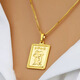 Yingtang Lao Phoenix 999 Hong Kong Sand Gold Zodiac Pendant Imitation 24K Gold Women's Zodiac Year Tag Necklace Long-lasting Zodiac Sheep Pendant Plus Necklace Lao Fengxiang Quality