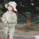 Jikaron Girls Sun Protection Clothing Set 2025 Spring New Children's Outdoor Quick-Drying Jacket Children's Shorts Light Green 100 cm