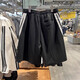 阿迪达斯 （adidas）男2025经典三条纹针织弯刀扭扭五分运动短裤 KC3897 3899 KC3897 黑色 XL