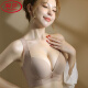 浪莎（LangSha）大胸无痕薄款大码内衣女无钢圈聚拢收副乳调整型防下垂文胸罩 黑色 90C 40