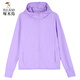 Woodpecker Ice Silk Scred Screen Vêtements Summer Femme Nouvelle veste de vélo mince UV Breatch White M