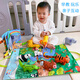 Mi Hong MIEHONEbelepa three-dimensional cloth book early education 6-12 months old baby 0-1-3 years old baby can bite and tear toys Eight dolls + game pads [color model]