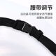 Bolsa de cintura Huili para hombres y mujeres deportes corriendo al aire libre estilo de ajuste cercano de ajuste delgado y de moda Bolsa de cintura ultra ligera para hombres negros