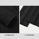 Heilan House (HLA)/Heilan House slim-fitting imitation wool suit 25 autumn new flat lapel elastic elastic waist suit suit for men black 55 (suit + pants) L 175/92A recommended 126~140Jin Jin equals 0.5 kg