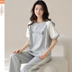 Modal Pyjamas für Frauen im Sommer 2025 Neue Kurzärärmelhosen koreanischer Stil zum Tragen von Cartoon-Heimkleidung Y9717 m (Empfohlen 75-95jin [Jin gleich 0,5 kg])