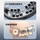 WayourCare German eye massager eye protection device hot compress eye mask eye steam atomization Father's Day gift point shock-type children's eye massager for mother girlfriend boy elder white gift box
