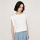 Moussy/Sly2025 Summer Simple Simple Color Color Round Necksemante Randevale.