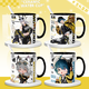 Nid Summer Battle Brandt Phoebe Canterella Zanne trajes de baño periférico taza de cerámica de cerámica de anime [taza única blanca] tj4877 exquisito [muk] + cuchara + tapa de taza + tapa + tapa
