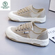 
Woodpecker 2025 summer new mesh white women's shoes thick-soled dad ins trendy and versatile summer breathable board shoes 9902 khaki 35