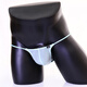 G-STATION NissanTM Tanga sexy para hombre Clearskin Altamente translúcido Sedoso Cinturón fino Tanga Calzoncillos Azul cielo M _(Talla japonesa_Pequeña)