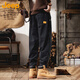 JEEP Casual Pants Men's Autumn and Winter Loose Pants Men's Workwear Straight Trendy Versatile Men's Pants Black XL