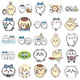101 Chiikawa-Aufkleber dekorative kleine Muster Jiikawa Xiaoba niedliche Cartoon-Koffer-Aufkleber wasserdichte Dekoration kann unabhängige Schnitt-Schnitt-Druck-Drucken Chiikawa-1079+1319h (101 Aufkleber) sein (101 Aufkleber)
