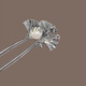 Su Shiliu Ginkgo leaf U-shaped hairpin for hair, Chinese style simple and high-end hairpin, ancient style Hanfu accessories, birthday gift for girls, U-shaped almond leaf hairpin - silver