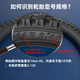 
Feiyuega children's bicycle tire bicycle thickened inner and outer tires 26/24/22/1.75x2.125 mountain bike inner and outer tires Thickened 14X2.125 inner and outer tires set