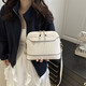 Bag Women 2025 Trendy Solid Color Retro einfache große Kapazität Neue Frühlings- und Sommer -Mode -Muster Single 6268 Weiß