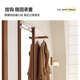 Arctic tree solid wood hole board dressing mirror hidden push and pull mirror home wall can close contact porch fitting mirror
