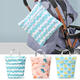 Regenmantel Aufbewahrungsbeutel wasserdichte Handtasche Baby Kinder Aufbewahrung Beutel Leichtes Elektroauto Regenmantelwickelbeutel [Basic] Grüner Dinosaurier
