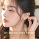 Chinese Gold Bubble Gold Earrings for Women Pure Gold Natural Diamond Niche Earrings Birthday Gifts for Girlfriends and Wife High-end Pure Gold Bubble Diamond Earrings/Jingsuda