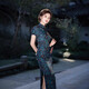 
Zhewei's young original acetic acid satin retro cheongsam old Shanghai 2025 spring new Chinese daily cheongsam women 9276 L