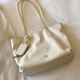 
Nanfeng Chio2nd Solid Color Style Tote Bag Women's 2025 New Commuter Large Capacity Hand-Laundry Shoulder Bag Rice White