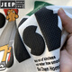JEEP SPIRIT large size men's short-sleeved T-shirt Hong Kong style printed cotton t-shirt 200Jin [Jin equals 0.5 kg] Increase and fat White JSW9923 M Recommended 90-108 Jin[Jin equals 0.5 kg]