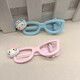 Spring and summer new style cartoon sweet glasses hairpin hair accessories girl hairpin bangs ins cute girls glasses hairpin blue + pink glasses side clip one each