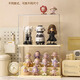Acrylic display box, blind box display rack, storage box, acrylic ornaments, desktop box display figure, three-layer ladder model, 12-15 dolls, free foot glue